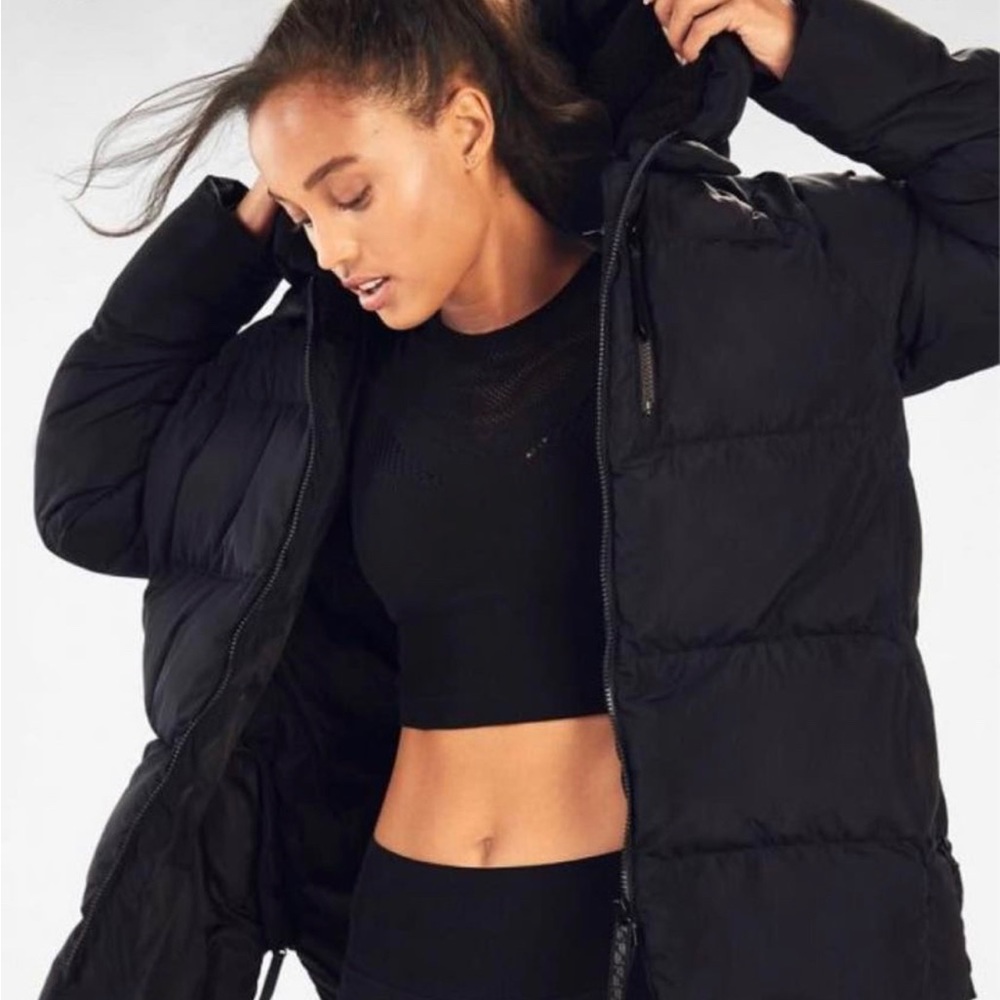 Fabletics Black Puffer Winter Jacket BNWT size small